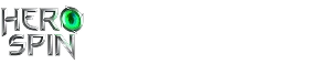 Logo oficial Herospin com texto estilizado "Hero Spin" e gema verde no Herospin