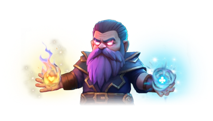 Guerreiro orc verde com armadura pesada em pose de combate no Herospin